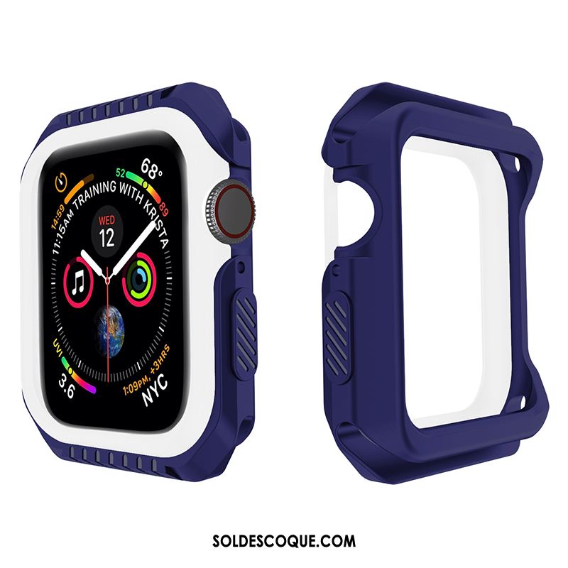 Coque Apple Watch Series 1 Noir Incassable Fluide Doux Protection Étui Pas Cher
