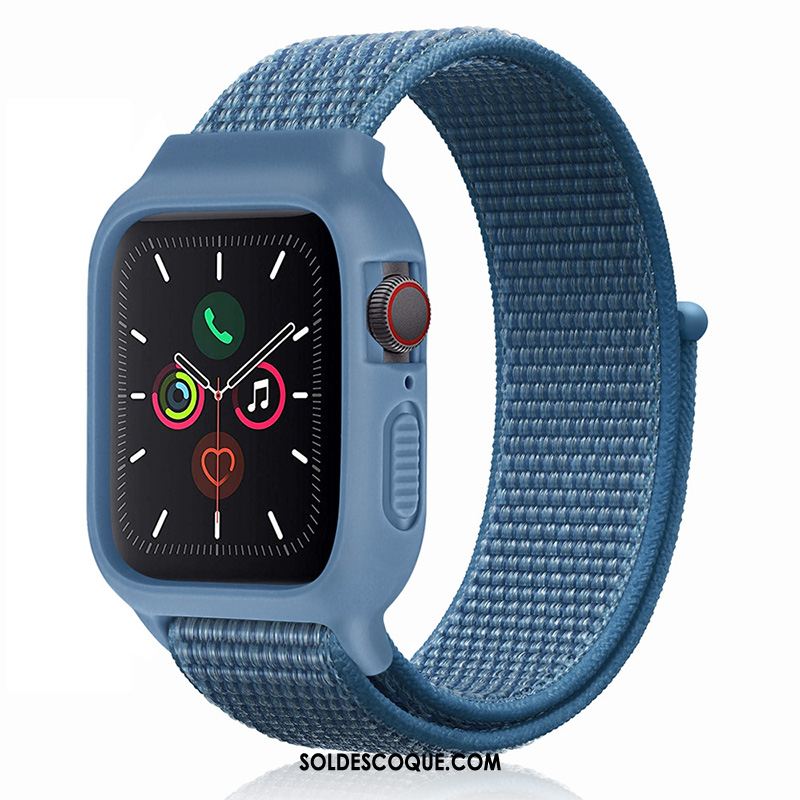 Coque Apple Watch Series 1 Nouveau Bleu Silicone Tendance Nylon Pas Cher