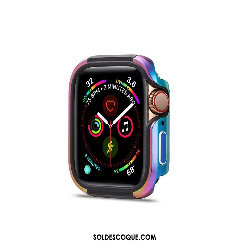 Coque Apple Watch Series 2 Métal Border Bleu Sac Étui Housse En Vente