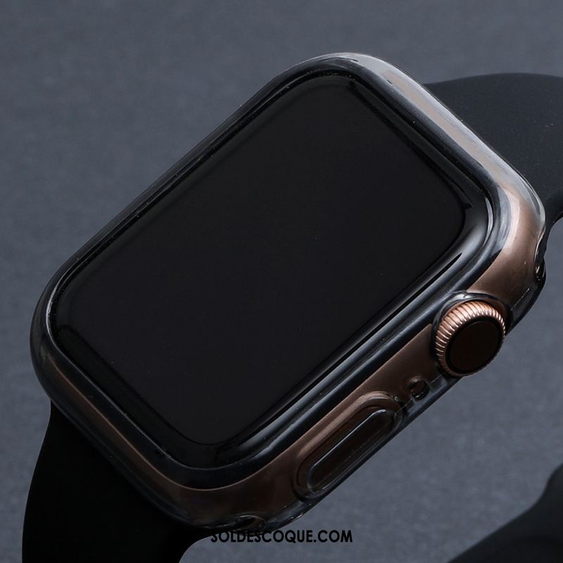 Coque Apple Watch Series 2 Rose Border Silicone Accessoires Transparent En Ligne