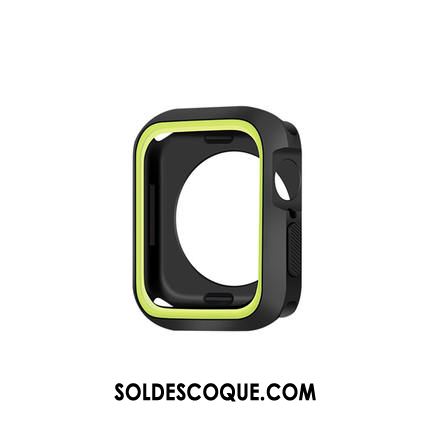 Coque Apple Watch Series 2 Silicone Bicolore Noir Personnalité Incassable Housse Pas Cher