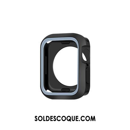 Coque Apple Watch Series 2 Silicone Bicolore Noir Personnalité Incassable Housse Pas Cher