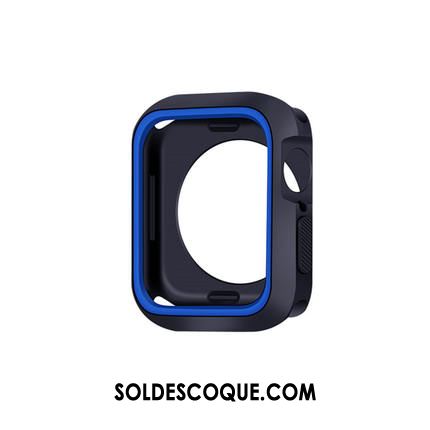 Coque Apple Watch Series 2 Silicone Bicolore Noir Personnalité Incassable Housse Pas Cher