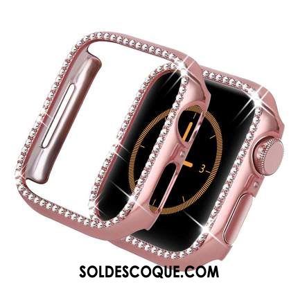 Coque Apple Watch Series 3 Border Tout Compris Nouveau Incruster Strass Placage Housse Pas Cher