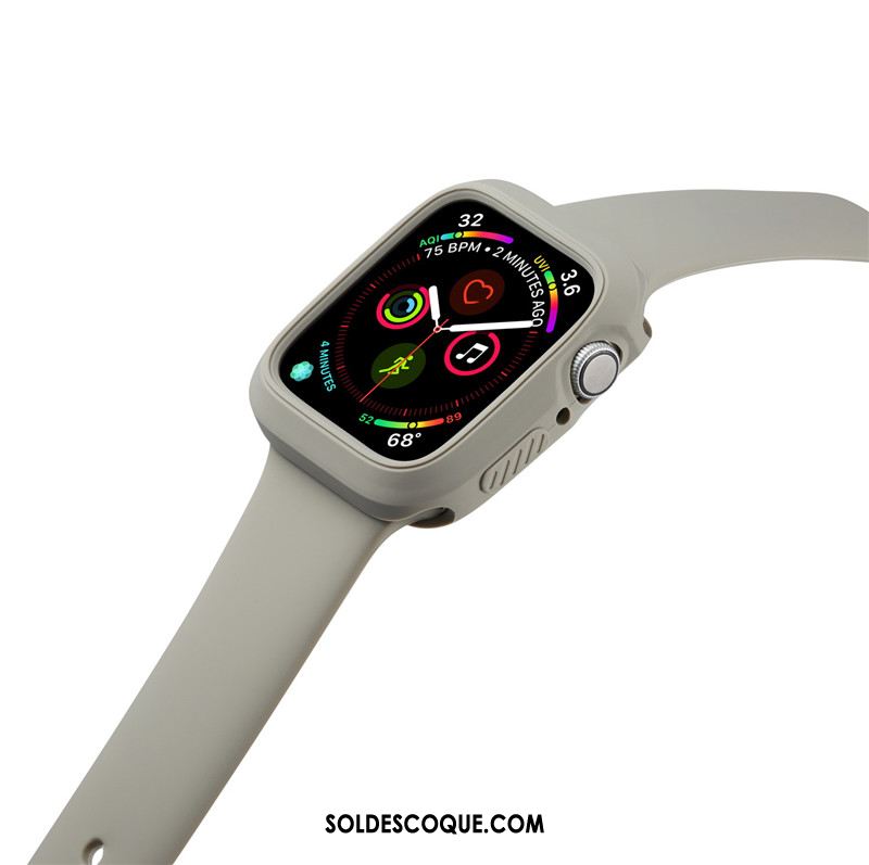 Coque Apple Watch Series 3 Incassable Sport Silicone Orange Pas Cher