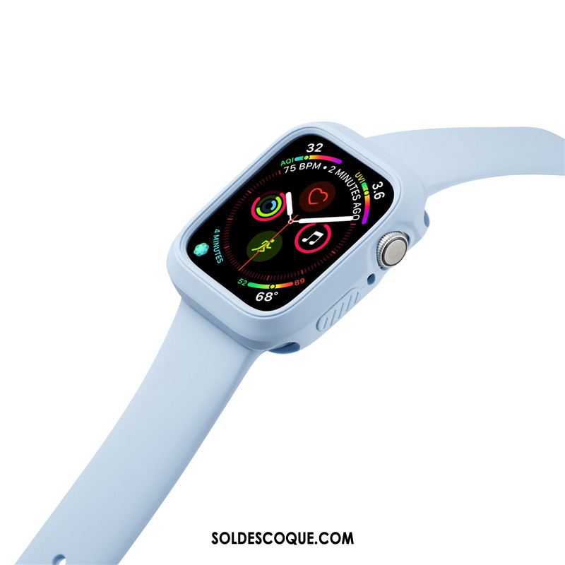 Coque Apple Watch Series 3 Incassable Sport Silicone Orange Pas Cher