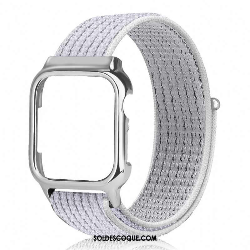 Coque Apple Watch Series 3 Nylon Créatif Tendance Noir Placage Soldes