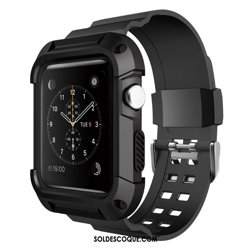 Coque Apple Watch Series 3 Personnalité Protection Silicone Imperméable Étui Pas Cher