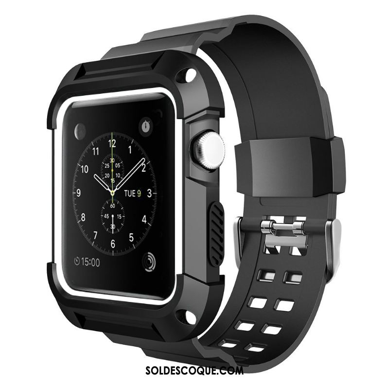 Coque Apple Watch Series 3 Personnalité Protection Silicone Imperméable Étui Pas Cher