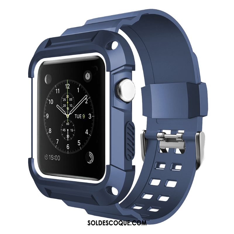 Coque Apple Watch Series 3 Personnalité Protection Silicone Imperméable Étui Pas Cher