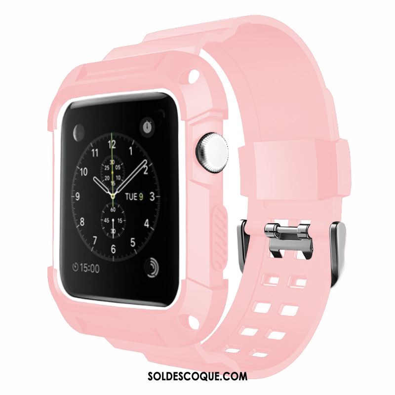 Coque Apple Watch Series 3 Personnalité Protection Silicone Imperméable Étui Pas Cher