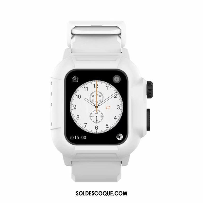 Coque Apple Watch Series 3 Running Tendance Noir Étui Imperméable Pas Cher