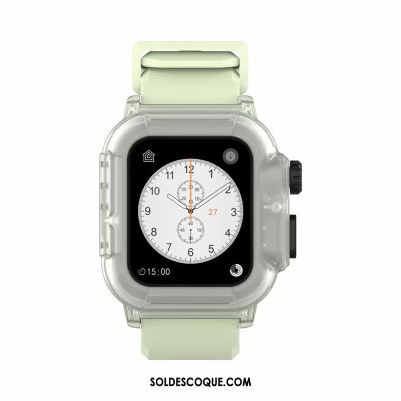 Coque Apple Watch Series 3 Running Tendance Noir Étui Imperméable Pas Cher