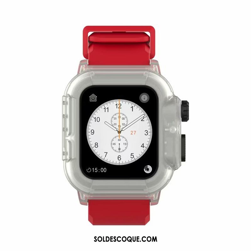 Coque Apple Watch Series 3 Running Tendance Noir Étui Imperméable Pas Cher