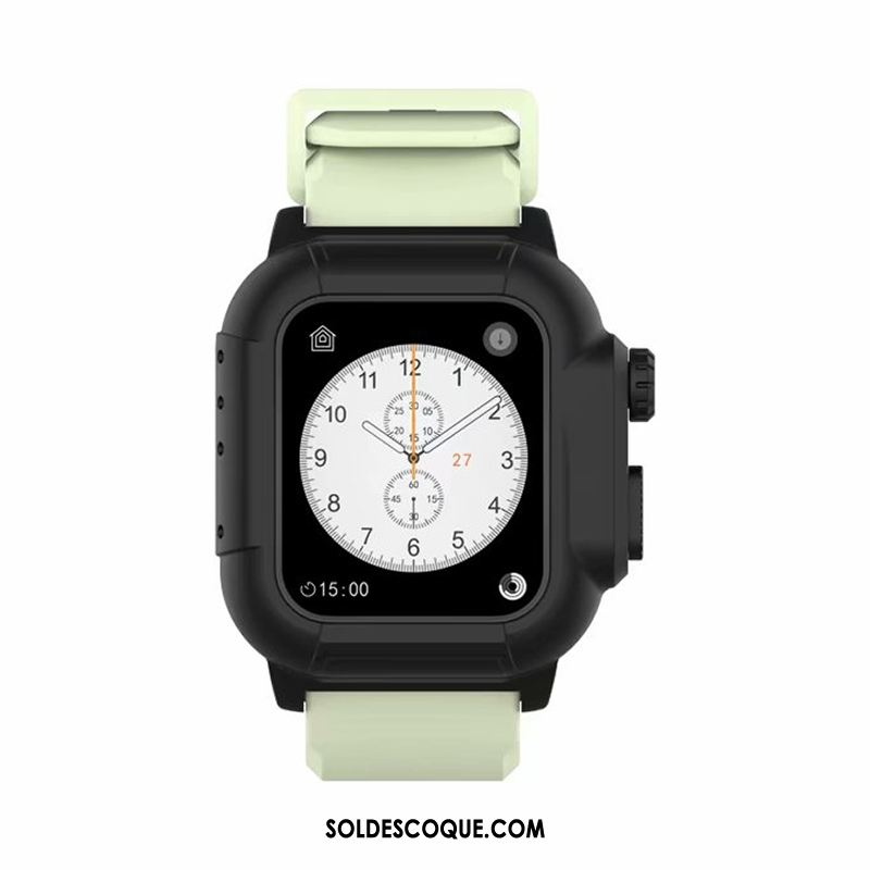 Coque Apple Watch Series 3 Running Tendance Noir Étui Imperméable Pas Cher