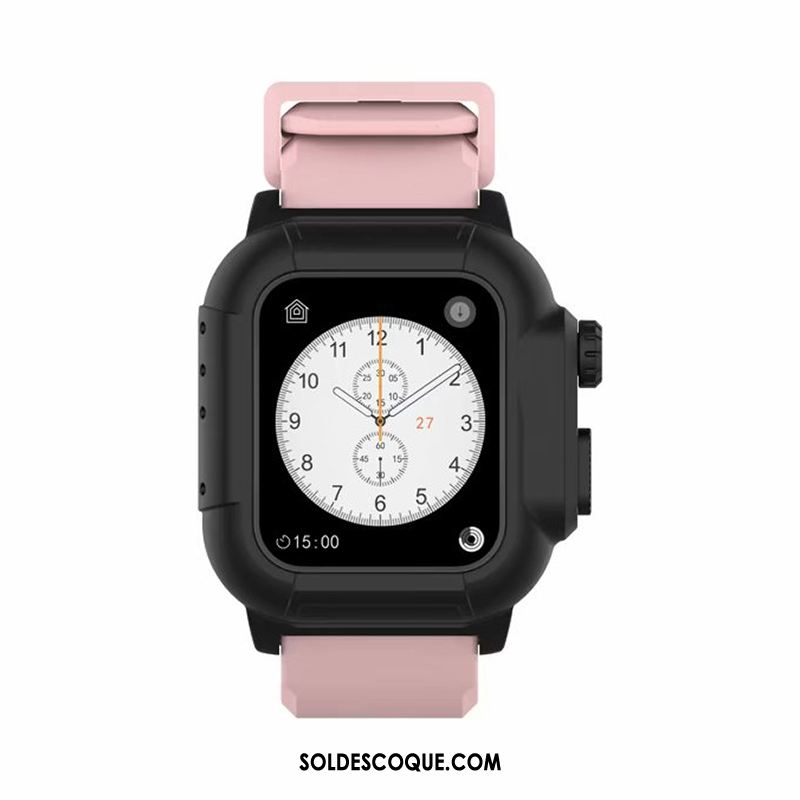 Coque Apple Watch Series 3 Running Tendance Noir Étui Imperméable Pas Cher