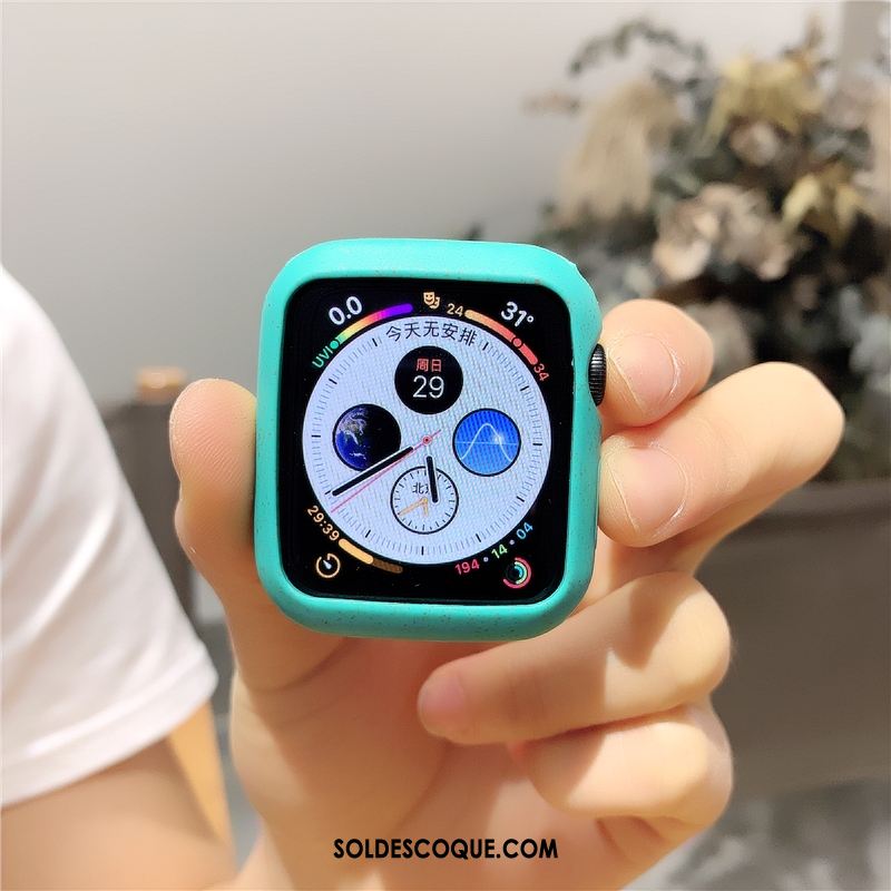 Coque Apple Watch Series 3 Silicone Tout Compris Fluide Doux Incassable Vert Pas Cher