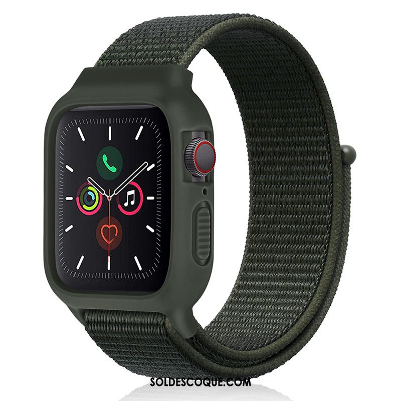 Coque Apple Watch Series 3 Sport Vert Nouveau Nylon Silicone Housse Soldes