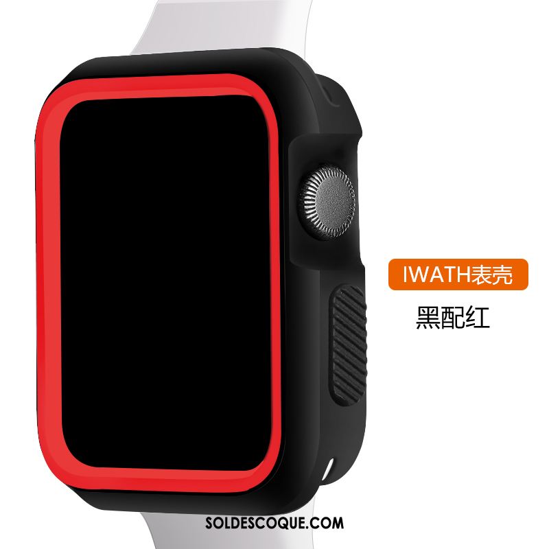 Coque Apple Watch Series 3 Vert Bicolore Noir Protection Sport Pas Cher