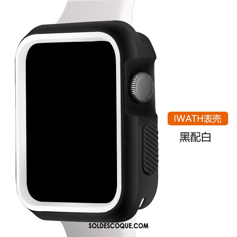 Coque Apple Watch Series 3 Vert Bicolore Noir Protection Sport Pas Cher