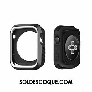 Coque Apple Watch Series 3 Étui Silicone Blanc Vert Protection France