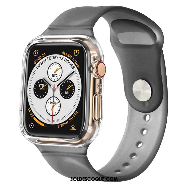 Coque Apple Watch Series 3 Étui Sport Silicone Protection Noir Housse En Vente