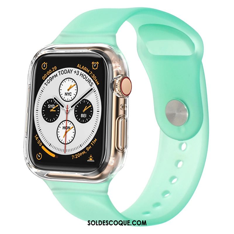 Coque Apple Watch Series 3 Étui Sport Silicone Protection Noir Housse En Vente