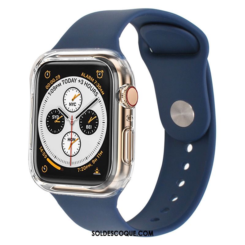 Coque Apple Watch Series 3 Étui Sport Silicone Protection Noir Housse En Vente