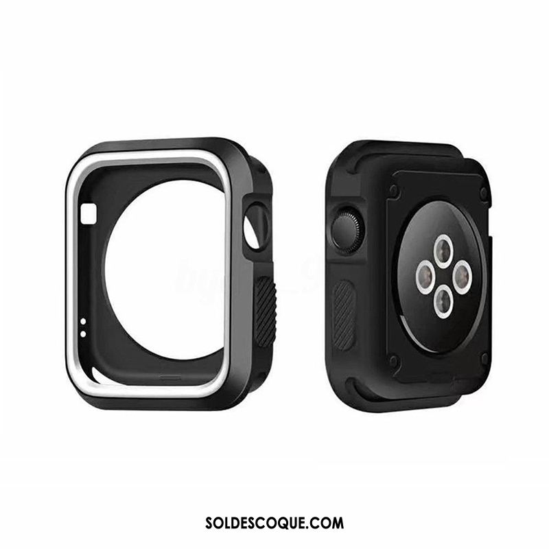 Coque Apple Watch Series 4 Accessoires Protection Silicone Border Incassable Pas Cher