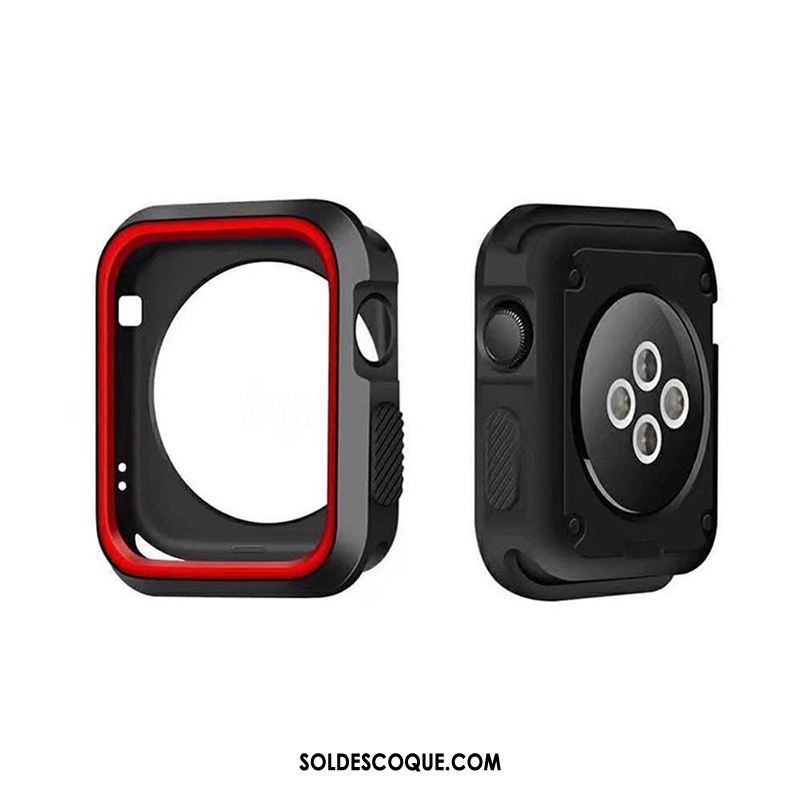 Coque Apple Watch Series 4 Accessoires Protection Silicone Border Incassable Pas Cher