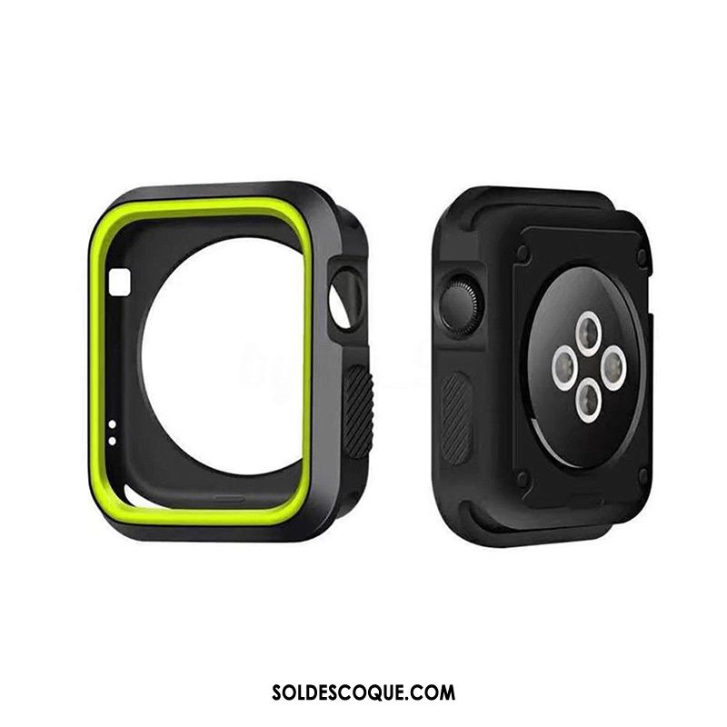 Coque Apple Watch Series 4 Accessoires Protection Silicone Border Incassable Pas Cher