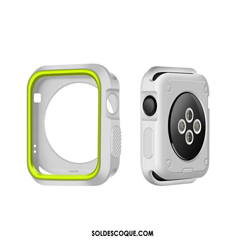 Coque Apple Watch Series 4 Accessoires Protection Silicone Border Incassable Pas Cher