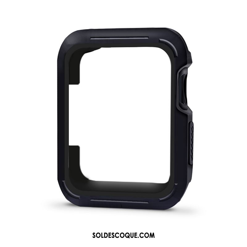 Coque Apple Watch Series 4 Bleu Protection Bicolore Étui Silicone En Vente