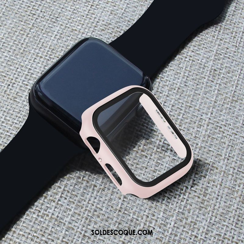 Coque Apple Watch Series 4 Membrane Protection Sac Border Rouge Pas Cher