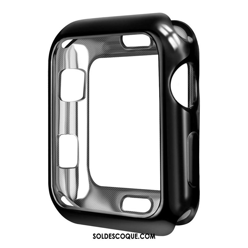 Coque Apple Watch Series 4 Placage Fluide Doux Rouge Transparent Très Mince Pas Cher