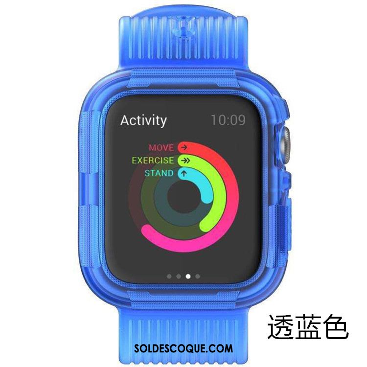 Coque Apple Watch Series 4 Protection Silicone Armure Étui Incassable Pas Cher