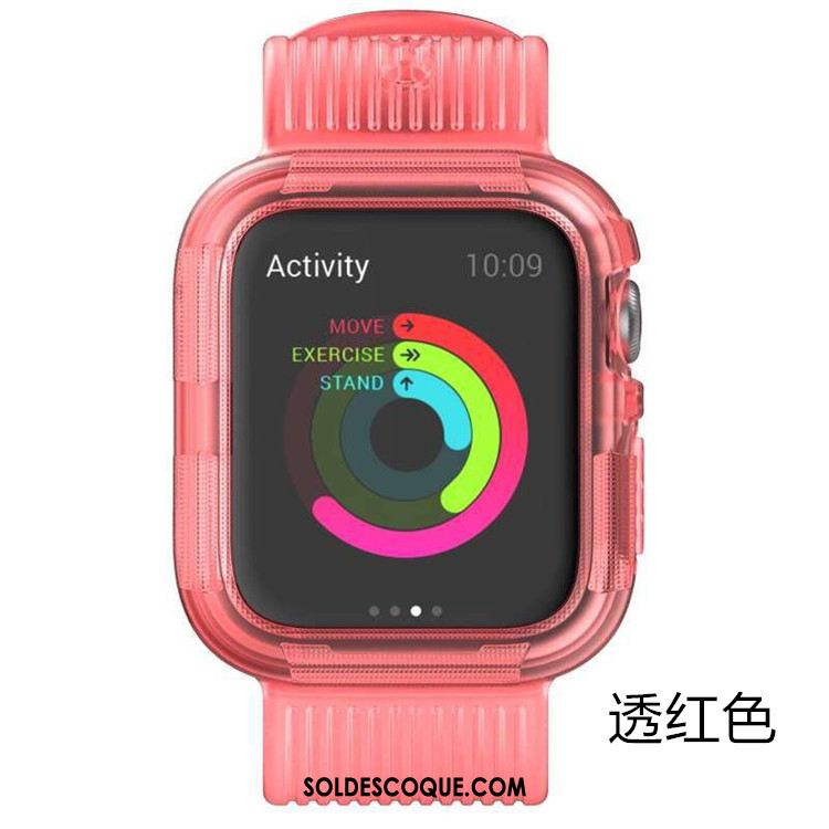 Coque Apple Watch Series 4 Protection Silicone Armure Étui Incassable Pas Cher