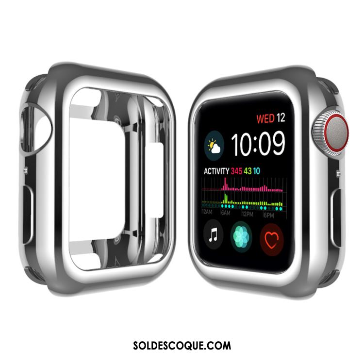 Coque Apple Watch Series 4 Protection Étui Placage Fluide Doux Silicone Soldes