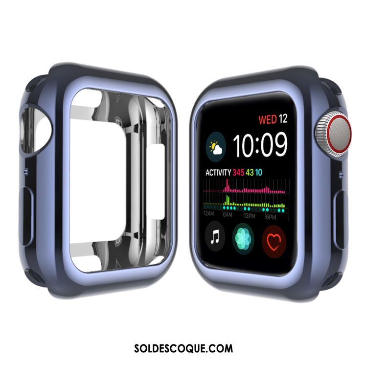 Coque Apple Watch Series 4 Protection Étui Placage Fluide Doux Silicone Soldes