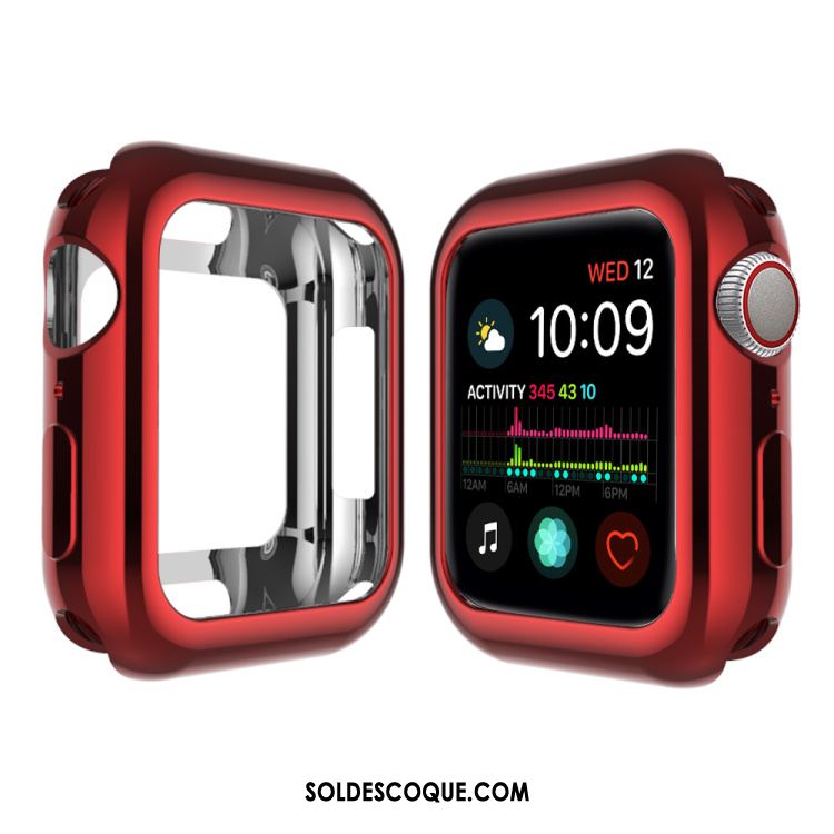 Coque Apple Watch Series 4 Protection Étui Placage Fluide Doux Silicone Soldes