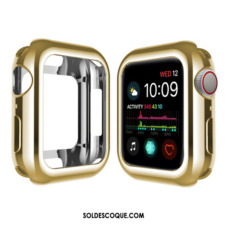 Coque Apple Watch Series 4 Protection Étui Placage Fluide Doux Silicone Soldes