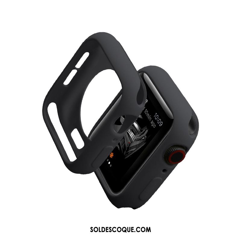 Coque Apple Watch Series 4 Très Mince Silicone Vert Étui Protection Pas Cher