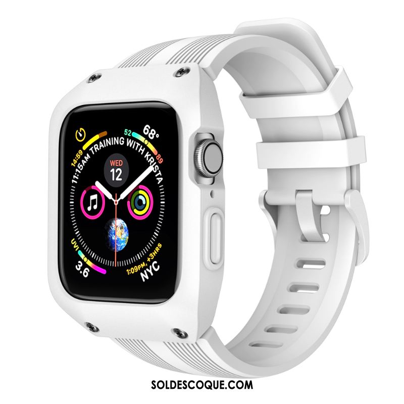 Coque Apple Watch Series 4 Étui Créatif Sport Incassable Vert Pas Cher