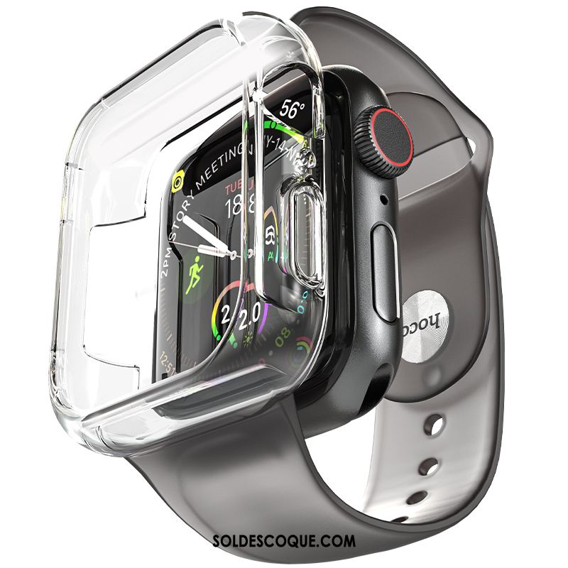 Coque Apple Watch Series 5 Bleu Accessoires Tout Compris Étui Silicone Soldes