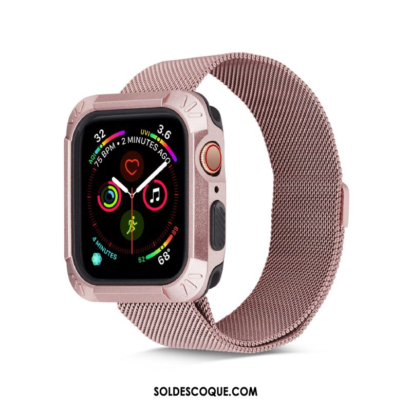 Coque Apple Watch Series 5 Placage Accessoires Jours Blanc Fluide Doux Pas Cher