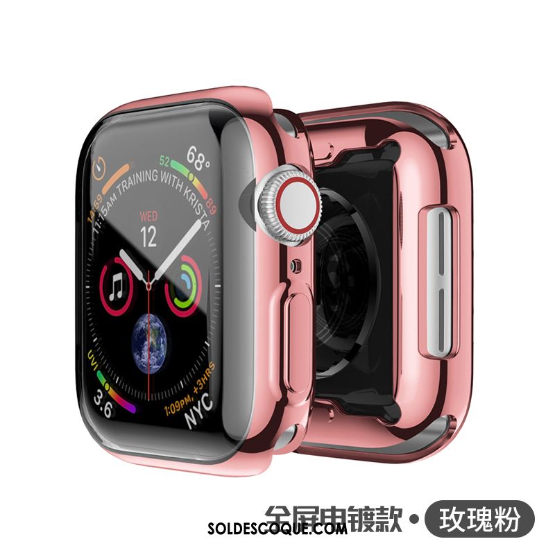 Coque Apple Watch Series 5 Protection Fluide Doux Placage Silicone Tout Compris Housse En Ligne