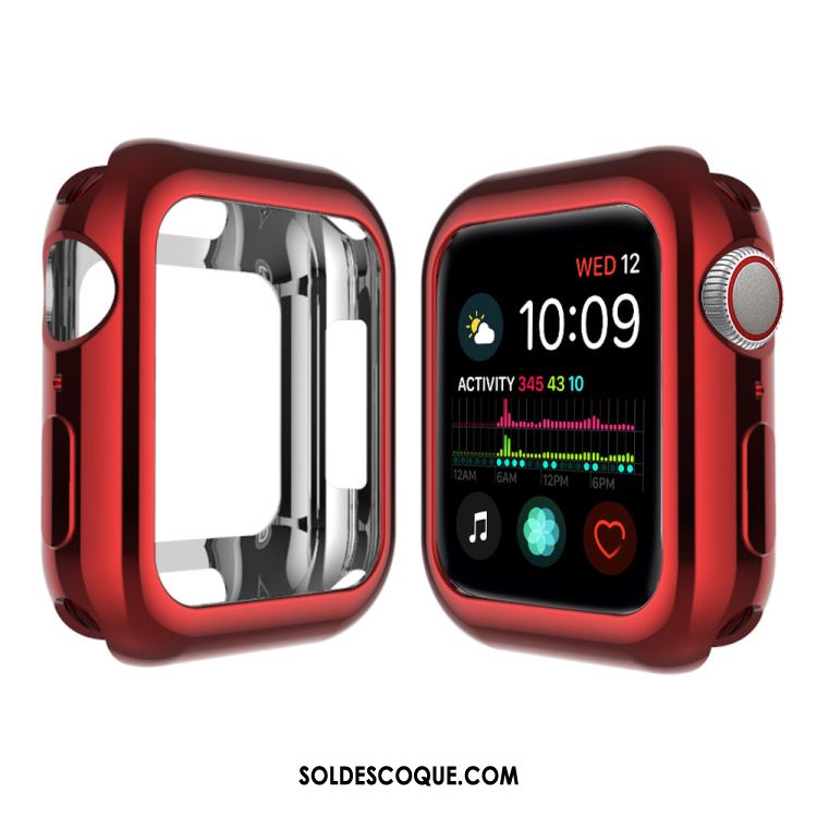 Coque Apple Watch Series 5 Protection Placage Fluide Doux Rose Étui En Vente