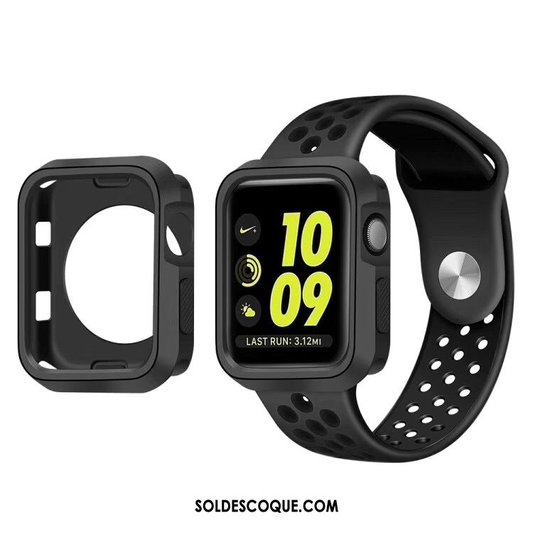 Coque Apple Watch Series 5 Refroidissement Étui Blanc Silicone Protection Pas Cher