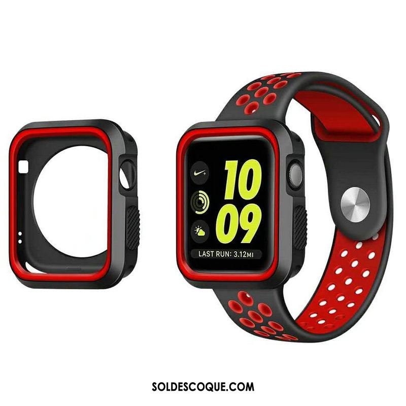 Coque Apple Watch Series 5 Refroidissement Étui Blanc Silicone Protection Pas Cher