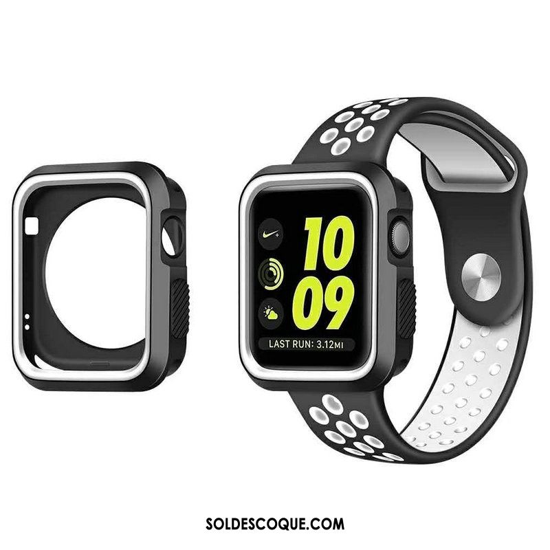 Coque Apple Watch Series 5 Refroidissement Étui Blanc Silicone Protection Pas Cher